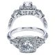Taryn 14k White Gold Round Halo Engagement Ring TE5437W44JJ 