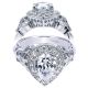 Taryn 14k White Gold Pear Shape Halo Engagement Ring TE5448W44JJ 