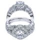 Taryn 14k White Gold Round Halo Engagement Ring TE5471W44JJ 