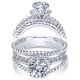 Taryn 14k White Gold Round Split Shank Engagement Ring TE5494W44JJ
