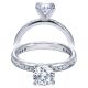 Taryn 14k White Gold Round Straight Engagement Ring TE5650W44JJ