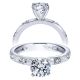 Taryn 14k White Gold Round Straight Engagement Ring TE5668W44JJ
