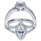 Taryn 14k White Gold Marquise Halo Engagement Ring TE5878W44JJ 