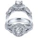 Taryn 14k White Gold Round Halo Engagement Ring TE5981W44JJ