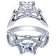 Taryn 14k White Gold Princess Cut Twisted Engagement Ring TE6435W44JJ 