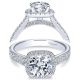 Taryn 14k White Gold Round Halo Engagement Ring TE6984W44JJ 