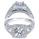 Taryn 14k White Gold Round Halo Engagement Ring TE7255W44JJ 