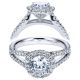 Taryn 14k White Gold Round Halo Engagement Ring TE7257W44JJ 