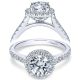 Taryn 14k White Gold Round Halo Engagement Ring TE7259W44JJ