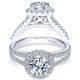 Taryn 14k White Gold Round Halo Engagement Ring TE7260W44JJ 