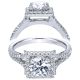 Taryn 14k White Gold Round Halo Engagement Ring TE7273W44JJ 