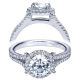 Taryn 14k White Gold Round Halo Engagement Ring TE7276W44JJ 