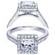 Taryn 14k White Gold Princess Cut Halo Engagement Ring TE7279W44JJ 