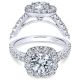 Taryn 14k White Gold Round Halo Engagement Ring TE7480W44JJ 
