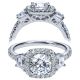 Taryn 14k White Gold Round Halo Engagement Ring TE7485W44JJ 