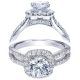 Taryn 14k White Gold Round Halo Engagement Ring TE7487W44JJ 