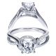 Taryn 14k White Gold Round Twisted Engagement Ring TE7801W44JJ 