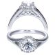 Taryn 14k White Gold Round Halo Engagement Ring TE7807W44JJ 