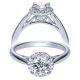 Taryn 14k White Gold Round Halo Engagement Ring TE7824W44JJ 