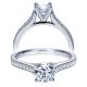 Taryn 14k White Gold Round Straight Engagement Ring TE7990W44JJ