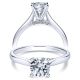Taryn 14k White Gold Round Solitaire Engagement Ring TE8012W44JJ 