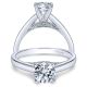 Taryn 14k White Gold Round Solitaire Engagement Ring TE8034W44JJ 