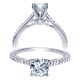 Taryn 14k White Gold Round Straight Engagement Ring TE8060W44JJ