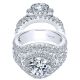 Taryn 18K White Gold Round Halo Engagement Ring TE8450W83JJ