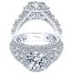 Taryn 18K White Gold Round Halo Engagement Ring TE8465W83JJ