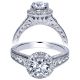 Taryn 14k White Gold Round Halo Engagement Ring TE8533W44JJ 