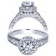 Taryn 14k White Gold Round Halo Engagement Ring TE8533W44JJ