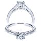 Taryn 14k White Gold Round Straight Engagement Ring TE8691W4JJJ 