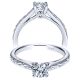 Taryn 14k White Gold Round Straight Engagement Ring TE8691W4JJJ 