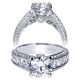 Taryn 14k White Gold Round Straight Engagement Ring TE8747W44JJ