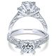 Taryn 14k White Gold Princess Cut 3 Stone Engagement Ring TE8802W44JJ