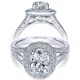 Taryn 14k White Gold Oval Halo Engagement Ring TE8806W44JJ 