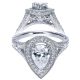 Taryn 14k White Gold Pear Shape Halo Engagement Ring TE8813W44JJ 