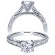 Taryn 14k White Gold Round Straight Engagement Ring TE8831W44JJ 