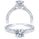 Taryn 14k White Gold Round Straight Engagement Ring TE8845W44JJ