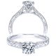 Taryn 14k White Gold Round Straight Engagement Ring TE8845W44JJ 