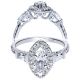 Taryn 14k White Gold Marquise Halo Engagement Ring TE8851W44JJ 