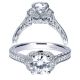 Taryn 14k White Gold Round Straight Engagement Ring TE8857W44JJ
