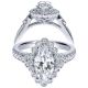 Taryn 14k White Gold Marquise Halo Engagement Ring TE8908W44JJ 