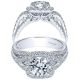 Taryn 18K White Gold Round Halo Engagement Ring TE8930W83JJ 