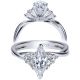 Taryn 14k White Gold Marquise Twisted Engagement Ring TE8954W44JJ 