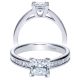 Taryn 14k White Gold Princess Cut Straight Engagement Ring TE8958W44JJ 