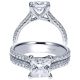 Taryn 14k White Gold Princess Cut Straight Engagement Ring TE8972W44JJ 
