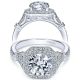 Taryn 14k White Gold Round Halo Engagement Ring TE8985W44JJ 