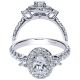 Taryn 14k White Gold Oval Halo Engagement Ring TE9005W44JJ 