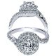 Taryn 14k White Gold Round Double Halo Engagement Ring TE9055W44JJ 